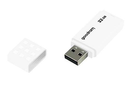 Goodram pendrive 32GB UME2 WHITE USB 2.0 čítanie 20 MB/s, zápis 5 MB/s