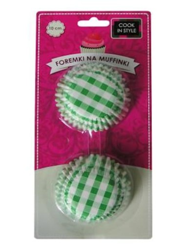 PAPIEROVÉ MANŽETY, MUFFÍNY, 10CM, FAREBNÉ KOŠÍČKY, 50 KS