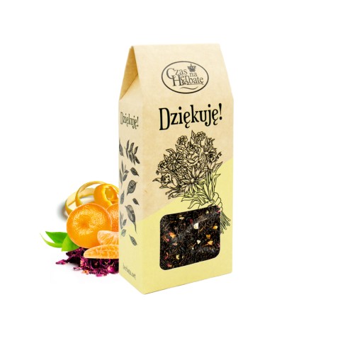 ŠPANIELSKÝ TANGERÍN čierny čaj 70g ďakujem