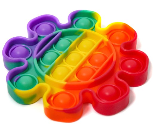 SENSORY TOY PUSH BUBBLE POP IT FLOWER