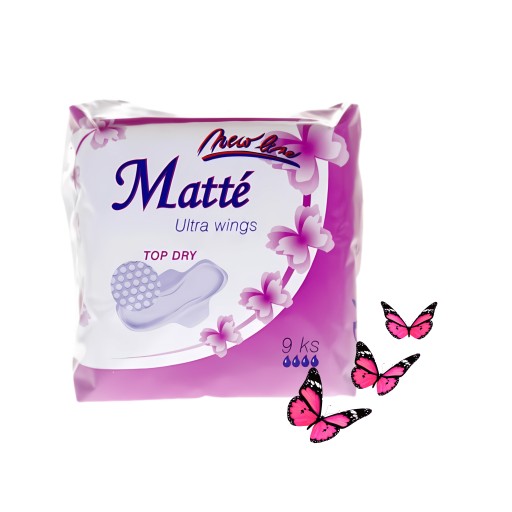 MATNÉ ULTRA TOP SUCHÉ ZDRAVOTNÉ VLOŽKY S KRÍDLAMI 9 KS