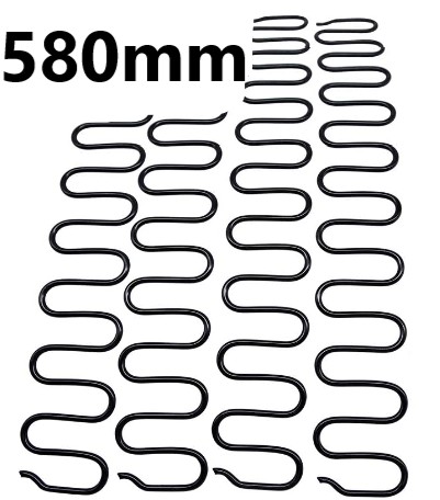 Vlnová pružina ZIG-ZAG A 580mm 1ks posteľ rozťahovací gauč rohová 58 cm
