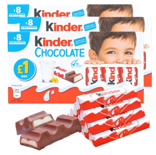Kinder čokoláda 100g tyčinky mliečnej čokolády