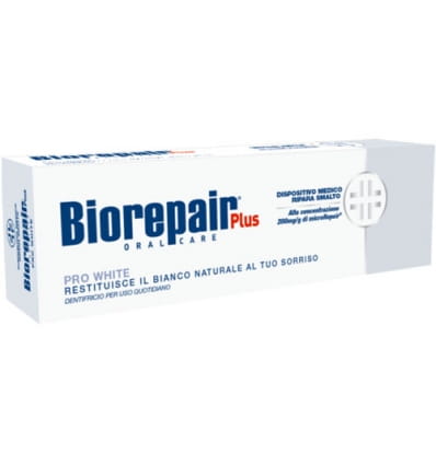 Biorepair ProWhite Plus bieliaca zubná pasta na opravu zubnej skloviny 75ml