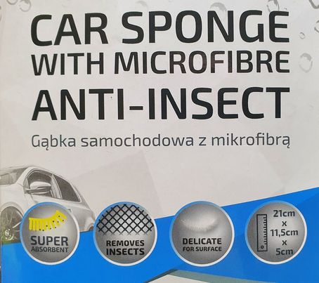 Hubka na umývanie auta s mikrovláknom do auta