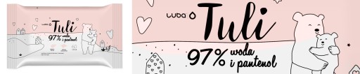 Vodné obrúsky LUBA Tuli 97% voda a pantenol