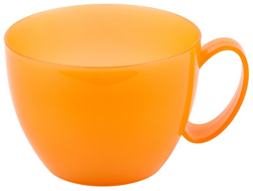 Opätovne použiteľný plastový pohár 250 ml oranžový