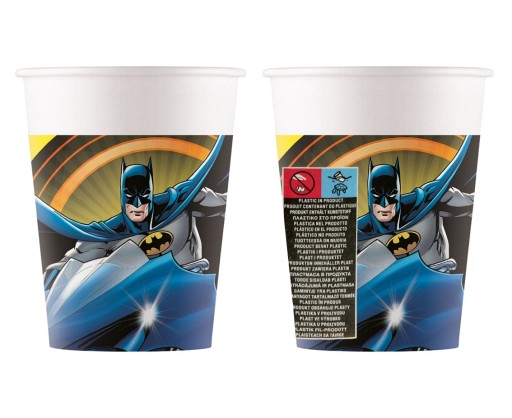 Papierové poháre Batman 8s Narodeninový superhrdina