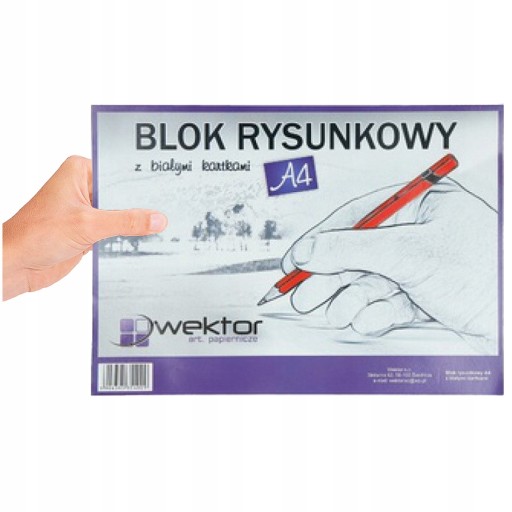 A4 PAPIER BIELY BLOK PRE DETI NA KRESLENIE BLOK