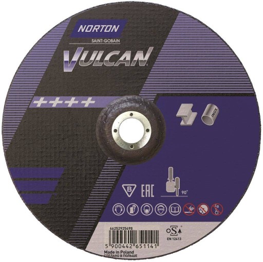 NORTON VULCAN KOVOVÉ REZNÉ KOTOUČE 230*2,5