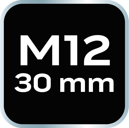 Hrot drážkovaný M12 x 30 mm, S2 x 2 ks.