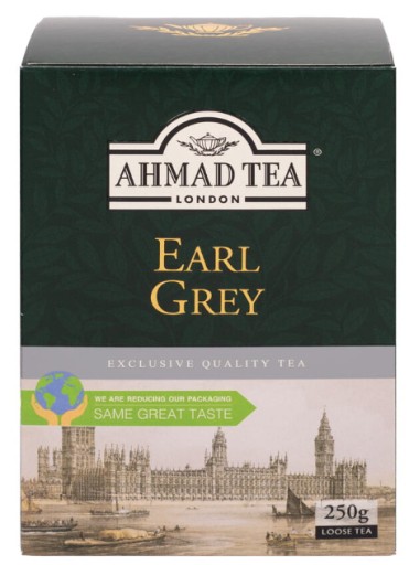 Ahmad Tea EARL GREY čierny listový čaj 250g