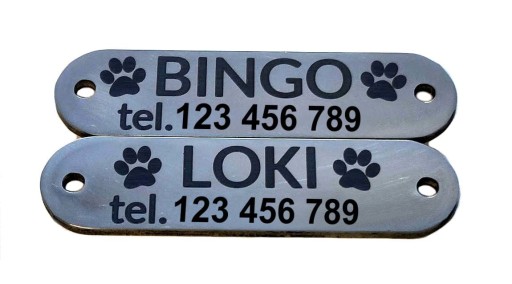 Kovový identifikačný odznak na prišitie/prinitovanie