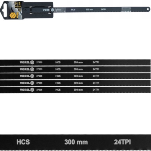 PÍLOVÝ LIST NA KOV 300mm 24 TPI NA PÍLOVÉ GULE 5 KS