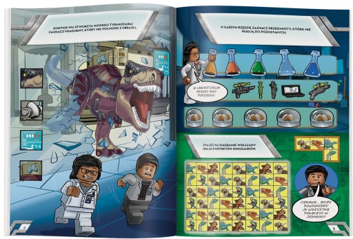 Kniha LEGO Jurský svet Tajomstvá Dinolaboratória + DOKTOR WU - KD