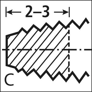 Ručné závitníky D352 HSS M 4,0 F