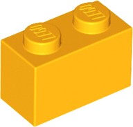LEGO Brick 1x2 Žiarivá oranžová 4490695 3004