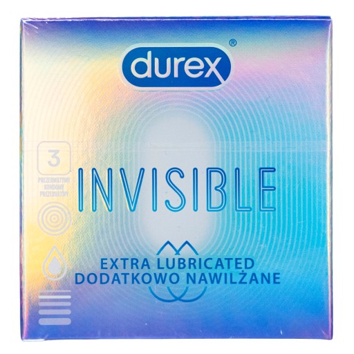 Durex Invisible Condómy 3 kusy