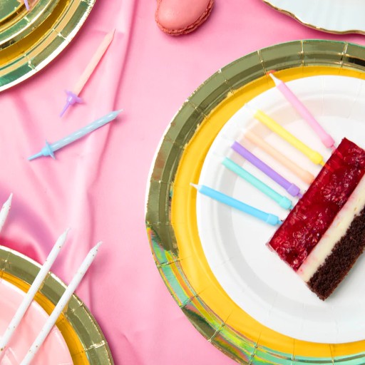 Narodeninové sviečky Pastelové farby Rainbow narodeninová oslava 12 ks