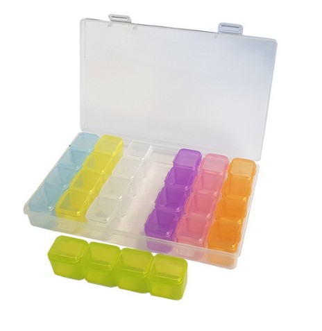 Organizér 28 priehradiek 17,5x11x2,7cm OR30 farba