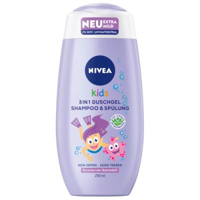 Berry Scent Nivea Kids gél a šampón 250ml