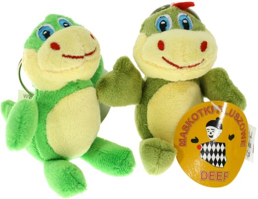 Maskot kľúčenka drak dinosaurus 2 farby - 9cm