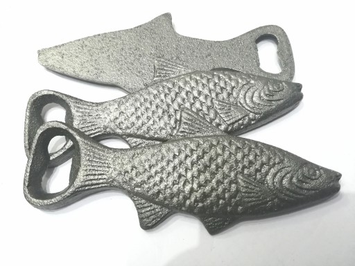 Štýlový liatinový otvárač na fľaše FISH Liatina