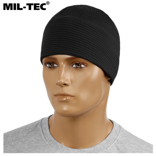 Termoaktívna športová šiltovka MIL-TEC QUICK DRY CAP Priedušná čierna