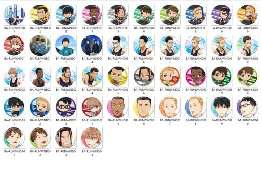 Behajte s Wind Manga Anime Pins, ZO AKÝCH SI VYBERÁTE