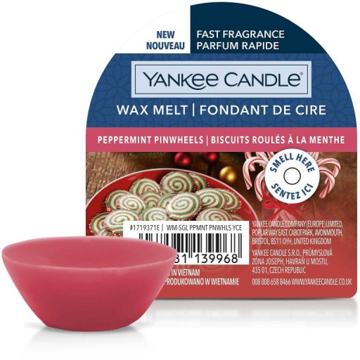 Vosk Yankee Candle PEPPERMINT PINWHEELS