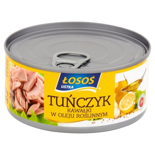KÚSKY TUNIAKA V RASTLINNOM OLEJI 170g LOSOS USTKA