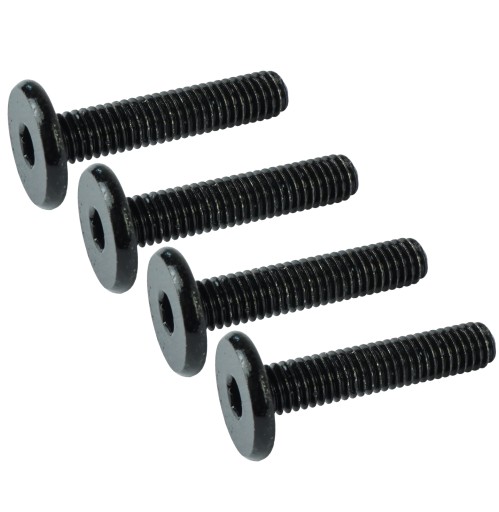 Skrutka s miskou M6 x 30 mm, metrická skrutka na nábytok čiernej farby