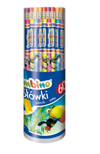 Bambino ceruzka s gumou, mix farieb, 1 kus