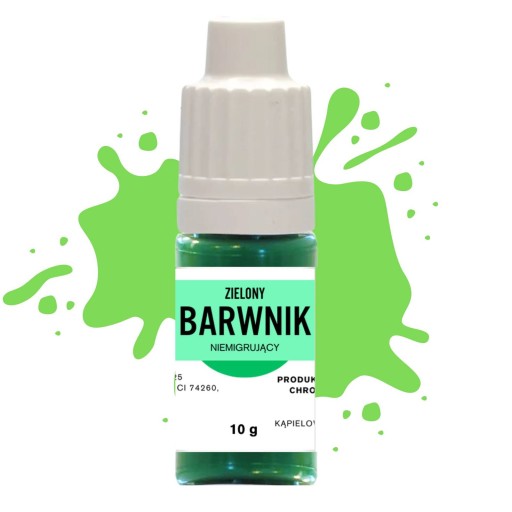 Farbivo na mydlový základ, nemigrujúce zelené, 10g, glycerínové mydlá