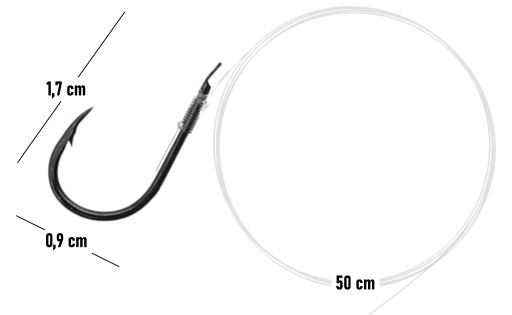 Háčiky CHINU TIED, READY náväzce, 10 KS, veľkosť 6