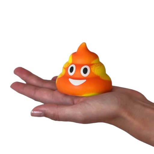 Poo Poo Emoji Antistresová pena, ktorá mení farbu