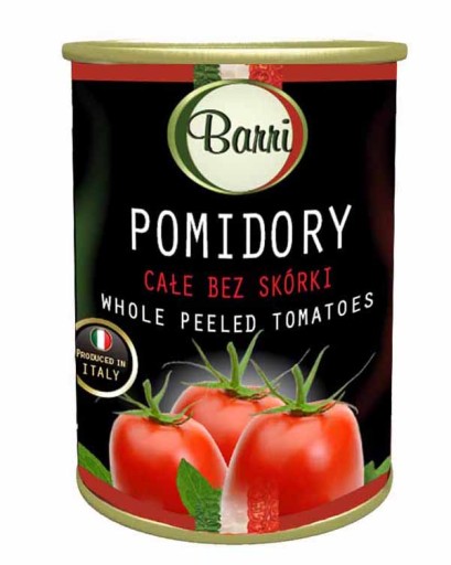 RAJKY CELÉ BEZ ŠUPKY 400g Paradajky z konzervy