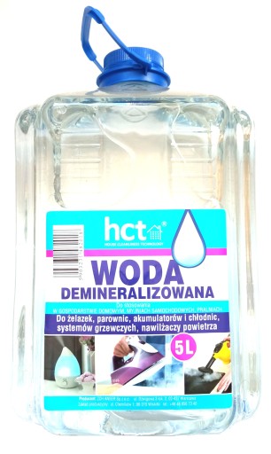 DESTILOVANÁ DEMINERALIZOVANÁ voda 5 L pre naparovaciu žehličku HCT