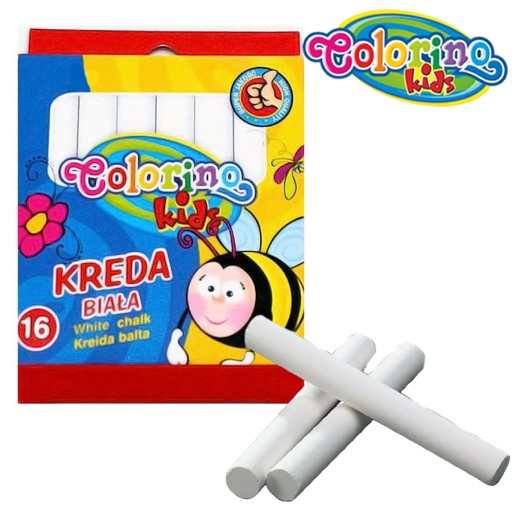 Colorino Bezprašná biela krieda 16 ks 14786