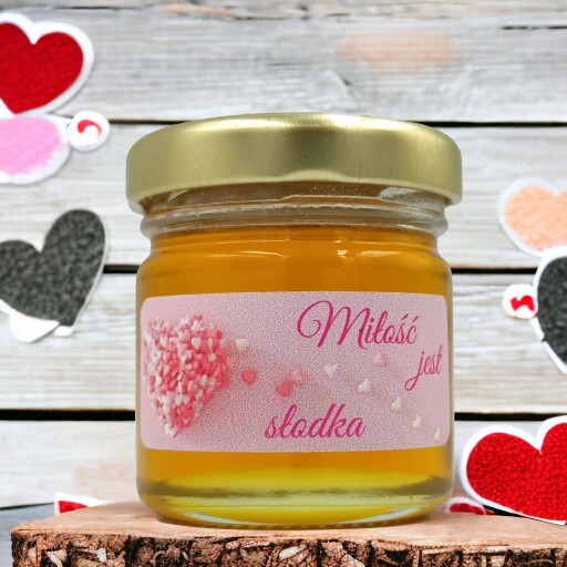 MED mini Med na VALENTÍNA v tégliku 40g s nálepkou Darčekový darček