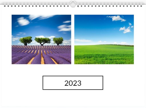 Fotokalendár A3 HORIZONTAL Dátumy vašich fotografií 13 strán.
