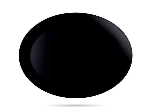 Oválny tanier 33 cm čierny DIWALI LUMINARC