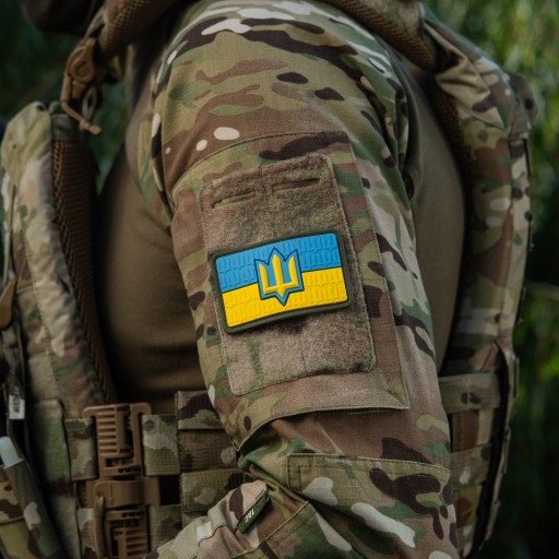 Náplasť M-Tac Vlajka Ukrajiny s trojzubcom SZU PVC