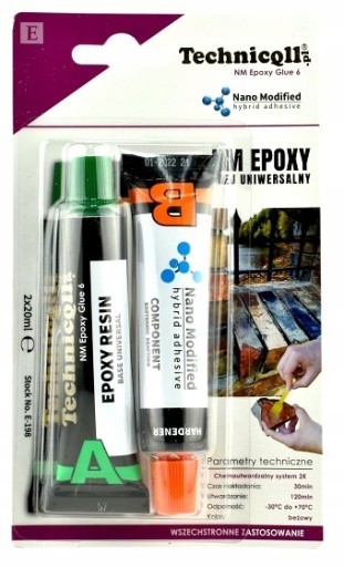 EPOXIDOVÉ LEPIDLO univerzálne 2x20ml TECHNICQLL