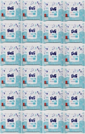 KINDII PURE WATER obrúsky 99% voda 60 ks.