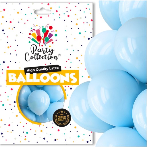 Pastelové balóniky Balónové dekorácie Birthday Communion Krst Modrá 50ks