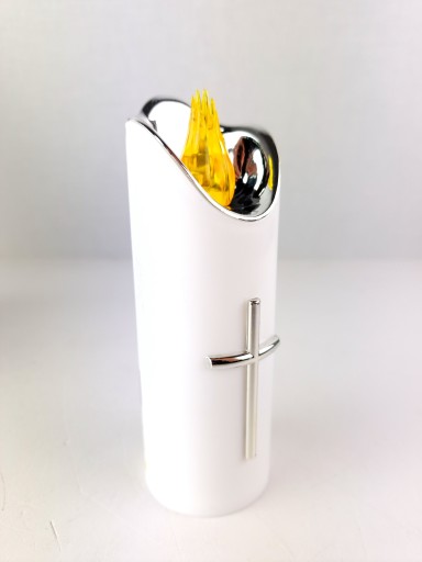 VEĽKÁ LED VLOŽKA SVIEČKY NAPÁJANÁ AKUMULÁTOROU 15cm PRE GRANES VLOŽKY SVIEČKY