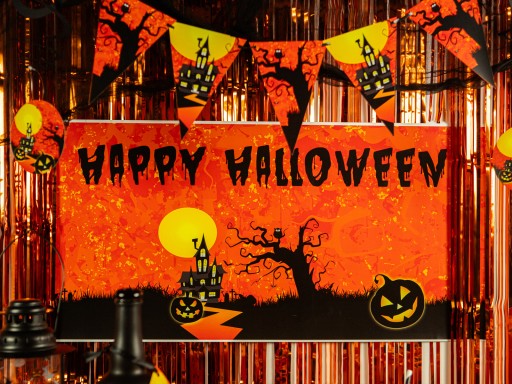 Halloween banner Haunted House 500cm girlanda