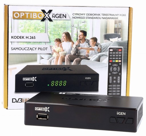 Diaľkové ovládanie pre TV dekodér OPTIBOX NGEN H265 HEVC DVB-T2