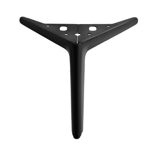 Noha, matná čierna nábytková noha, 18 cm, na komody, skrine, pohovky, police, SL013